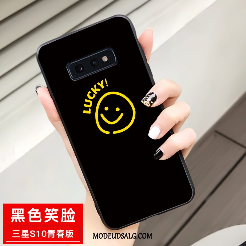 Samsung Galaxy S10e Etui Cartoon Gul Cover Ungdom Blød