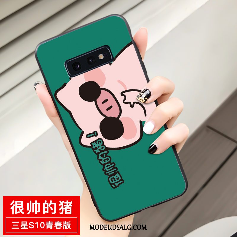 Samsung Galaxy S10e Etui Cartoon Gul Cover Ungdom Blød