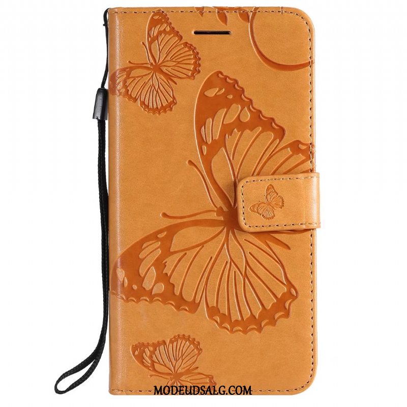 Samsung Galaxy S10e Etui / Cover Folio Alt Inklusive Lædertaske Orange