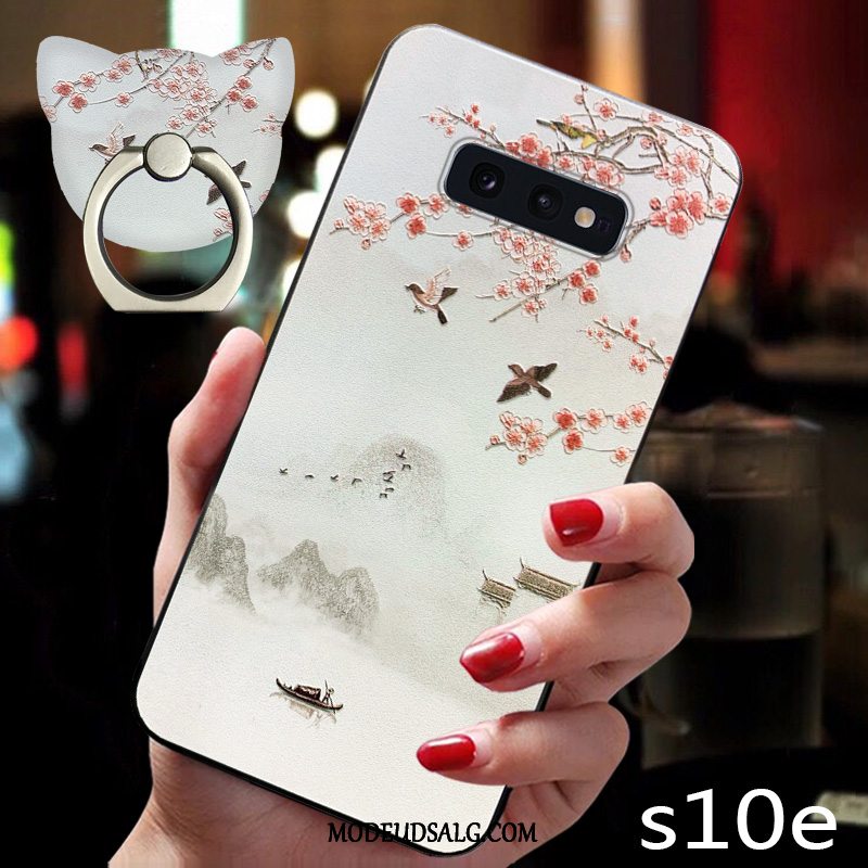 Samsung Galaxy S10e Etui / Cover Kinesisk Stil Silikone Relief Trend Vind