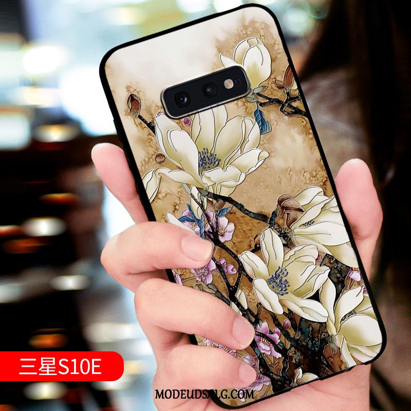 Samsung Galaxy S10e Etui High End Anti-fald Relief Blød Beskyttelse