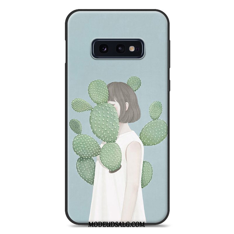 Samsung Galaxy S10e Etui Silikone Blød Lille Sektion Kunst Cover