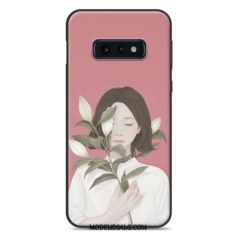 Samsung Galaxy S10e Etui Silikone Blød Lille Sektion Kunst Cover