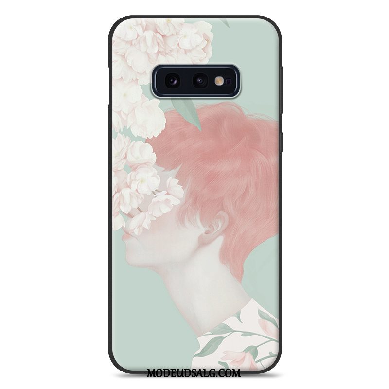 Samsung Galaxy S10e Etui Silikone Blød Lille Sektion Kunst Cover