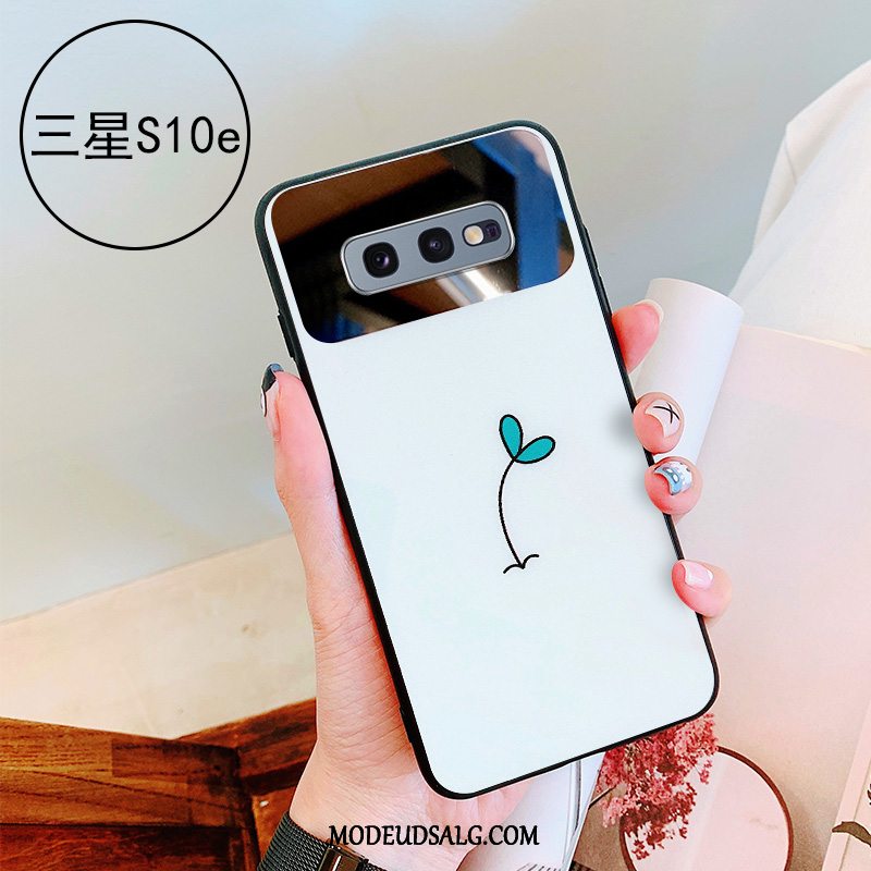 Samsung Galaxy S10e Etui Spejl Glas Grøn Anti-fald Simple