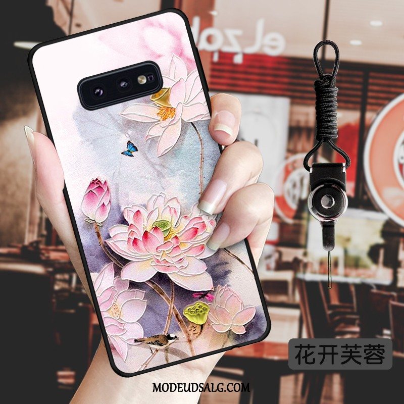 Samsung Galaxy S10e Etui Vind Vintage Af Personlighed Kinesisk Stil Relief