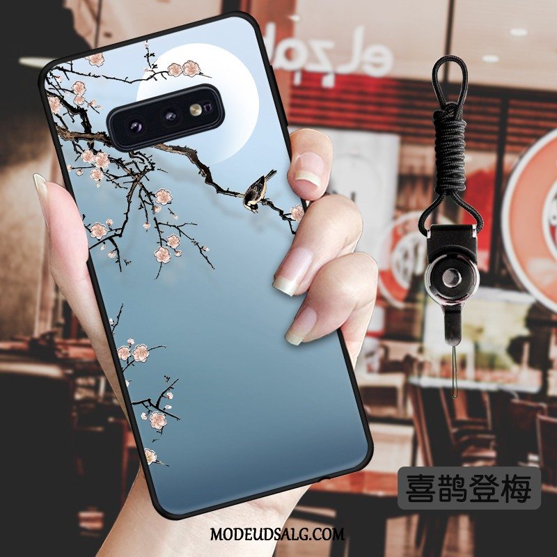 Samsung Galaxy S10e Etui Vind Vintage Af Personlighed Kinesisk Stil Relief