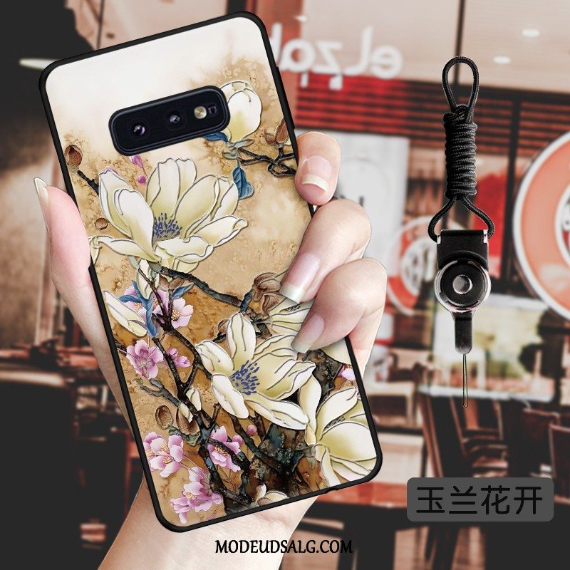 Samsung Galaxy S10e Etui Vind Vintage Af Personlighed Kinesisk Stil Relief