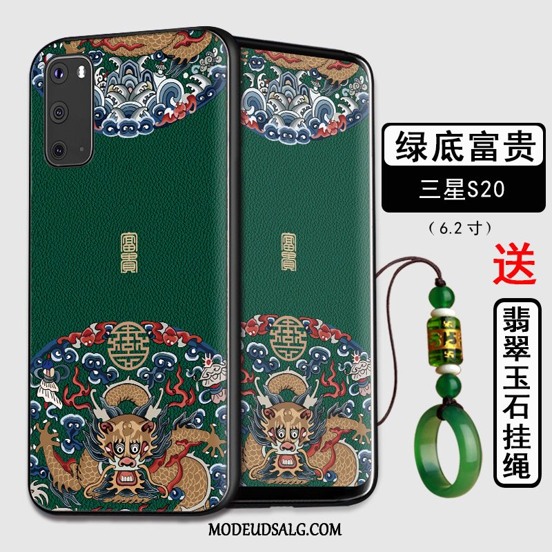 Samsung Galaxy S20 Etui / Cover Alt Inklusive Silikone Anti-fald Blå Trend