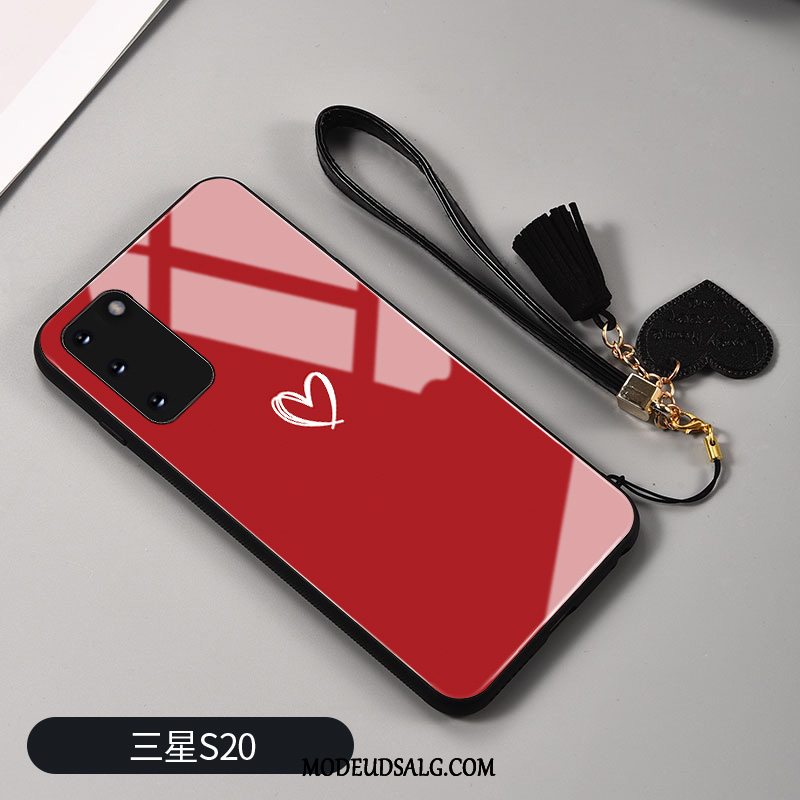 Samsung Galaxy S20 Etui Elskeren Glas Beskyttelse Kreativ Rød