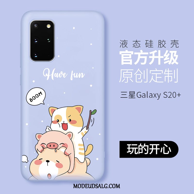 Samsung Galaxy S20+ Etui Grøn Cartoon Blød Cover Silikone