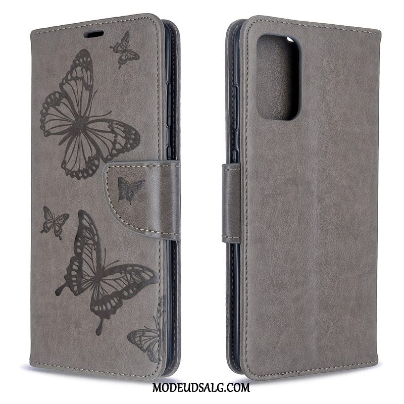 Samsung Galaxy S20+ Etui Relief Folio Lædertaske Cover Hængende Ornamenter