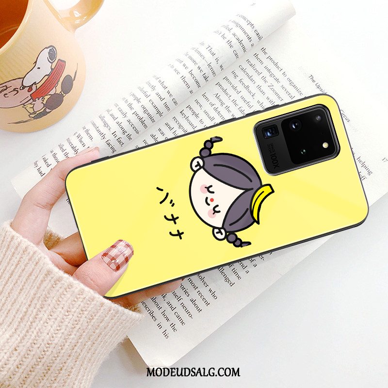 Samsung Galaxy S20 Ultra Etui / Cover Spejl Cartoon Beskyttelse Gul