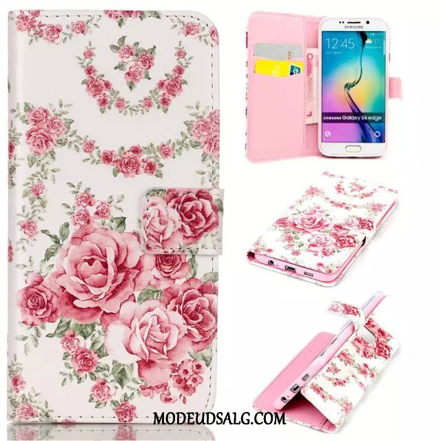 Samsung Galaxy S6 Edge Etui / Cover Lilla Silikone Beskyttelse Clamshell