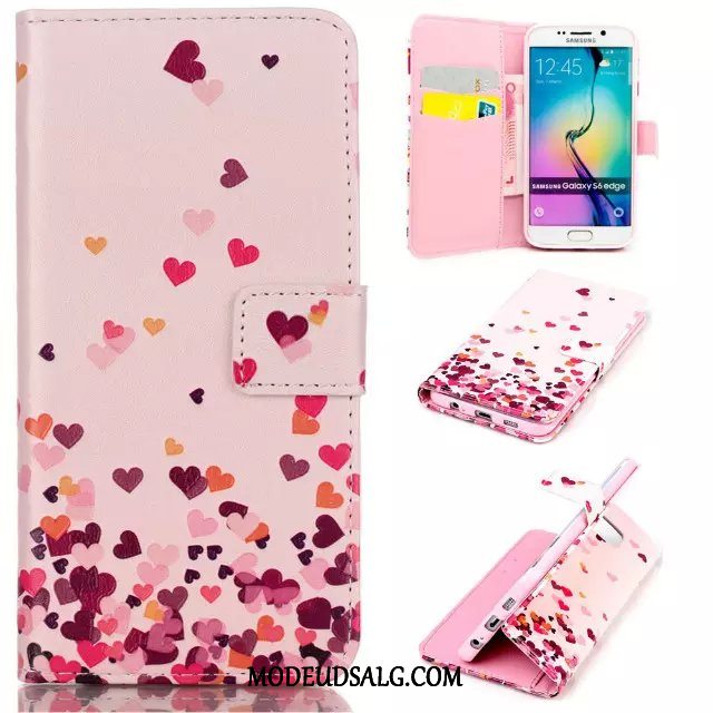 Samsung Galaxy S6 Edge Etui / Cover Lilla Silikone Beskyttelse Clamshell