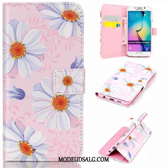 Samsung Galaxy S6 Edge Etui / Cover Lilla Silikone Beskyttelse Clamshell