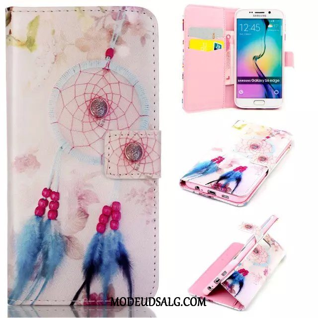 Samsung Galaxy S6 Edge Etui / Cover Lilla Silikone Beskyttelse Clamshell