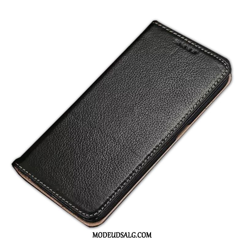 Samsung Galaxy S6 Edge Etui Folio Ægte Læder Cover Rød Beskyttelse