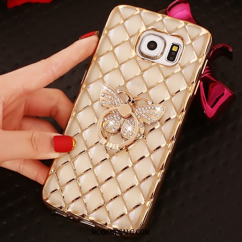 Samsung Galaxy S6 Edge Etui Ring Tynd Cover Silikone Strass