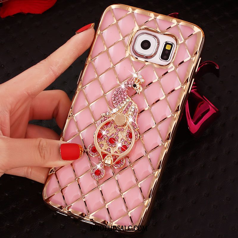 Samsung Galaxy S6 Edge Etui Ring Tynd Cover Silikone Strass