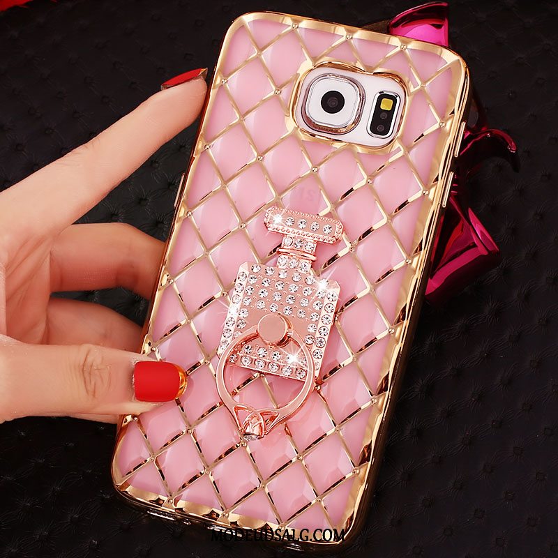 Samsung Galaxy S6 Edge Etui Ring Tynd Cover Silikone Strass