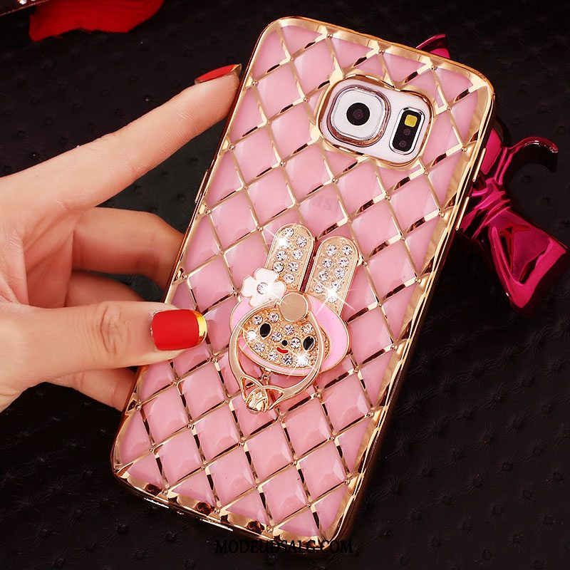 Samsung Galaxy S6 Edge Etui Ring Tynd Cover Silikone Strass