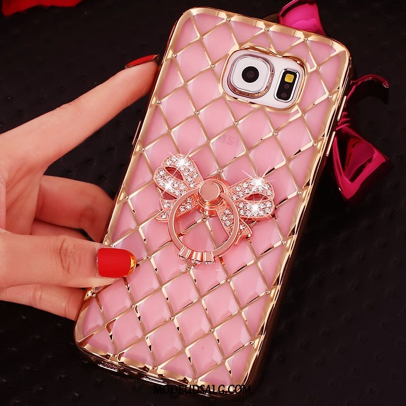 Samsung Galaxy S6 Edge Etui Ring Tynd Cover Silikone Strass