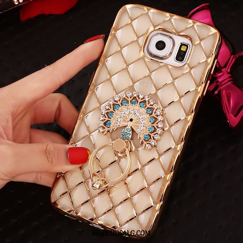 Samsung Galaxy S6 Edge Etui Ring Tynd Cover Silikone Strass