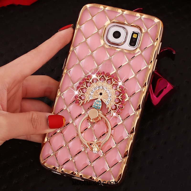 Samsung Galaxy S6 Edge Etui Ring Tynd Cover Silikone Strass