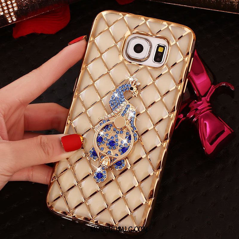 Samsung Galaxy S6 Edge Etui Ring Tynd Cover Silikone Strass