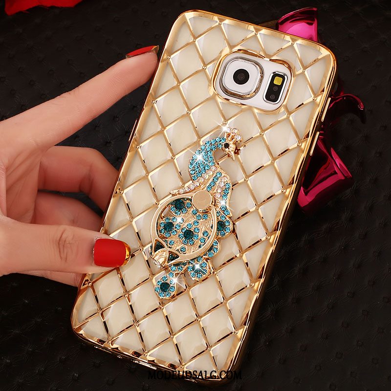 Samsung Galaxy S6 Edge Etui Ring Tynd Cover Silikone Strass