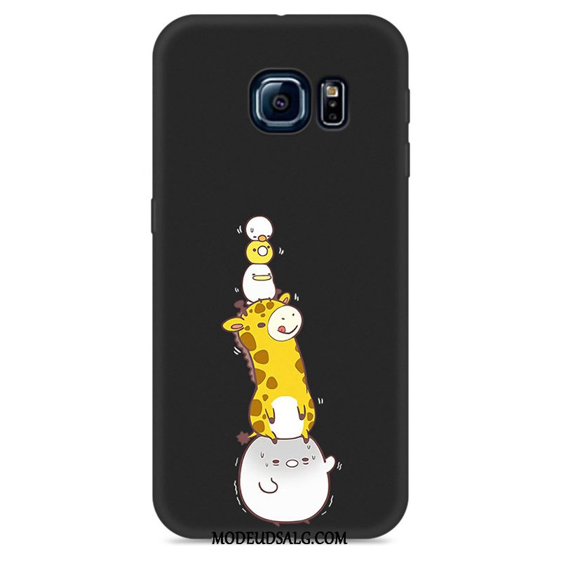 Samsung Galaxy S6 Edge Etui Silikone Cover Cartoon Anti-fald Blød