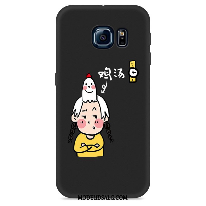 Samsung Galaxy S6 Edge Etui Silikone Cover Cartoon Anti-fald Blød