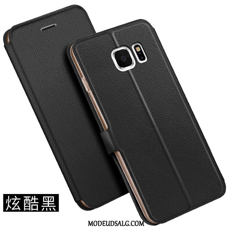 Samsung Galaxy S6 Etui Anti-fald Lædertaske Business Alt Inklusive Membrane