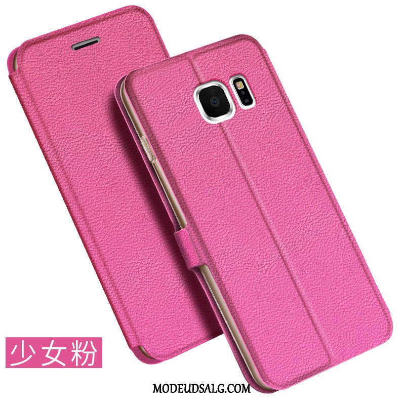 Samsung Galaxy S6 Etui Anti-fald Lædertaske Business Alt Inklusive Membrane