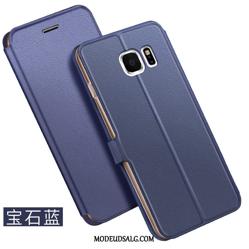 Samsung Galaxy S6 Etui Anti-fald Lædertaske Business Alt Inklusive Membrane