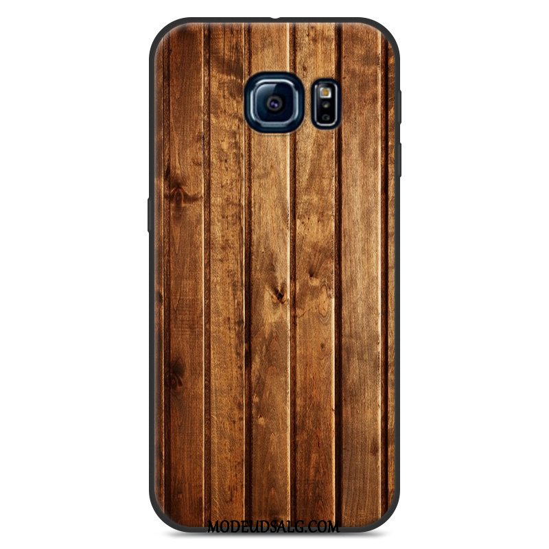 Samsung Galaxy S6 Etui Cover Blød Lille Sektion Trækorn Anti-fald