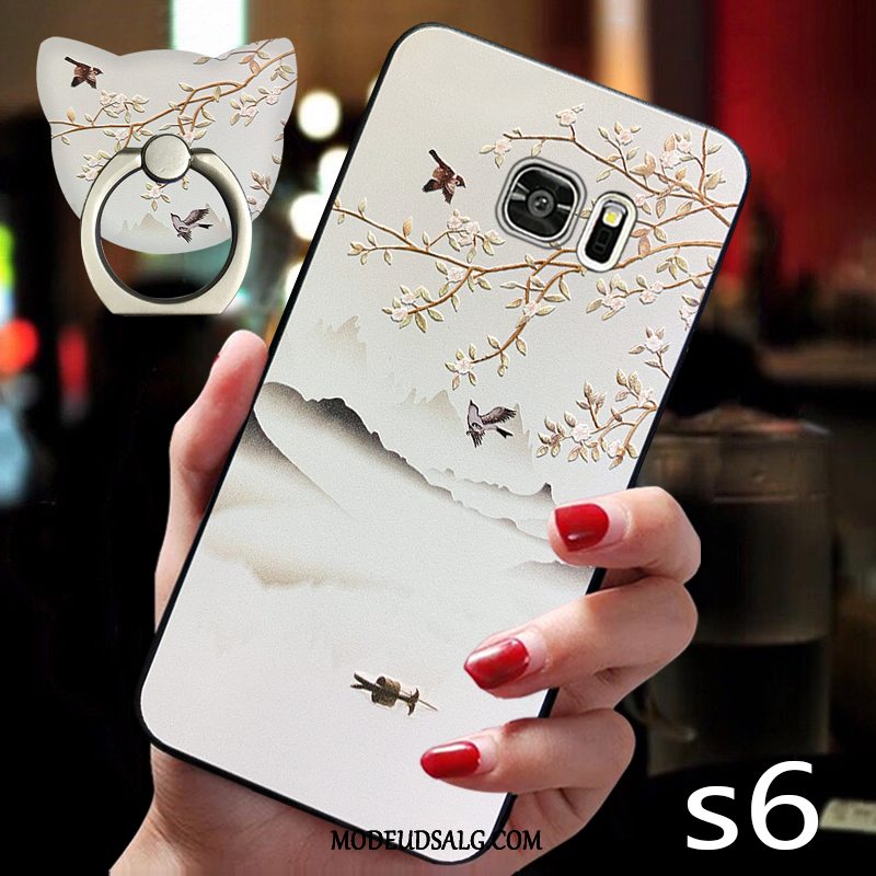 Samsung Galaxy S6 Etui Hvid Trend Beskyttelse Af Personlighed Cover