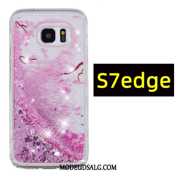 Samsung Galaxy S7 Edge Etui Beskyttelse Anti-fald Blå Cartoon Quicksand