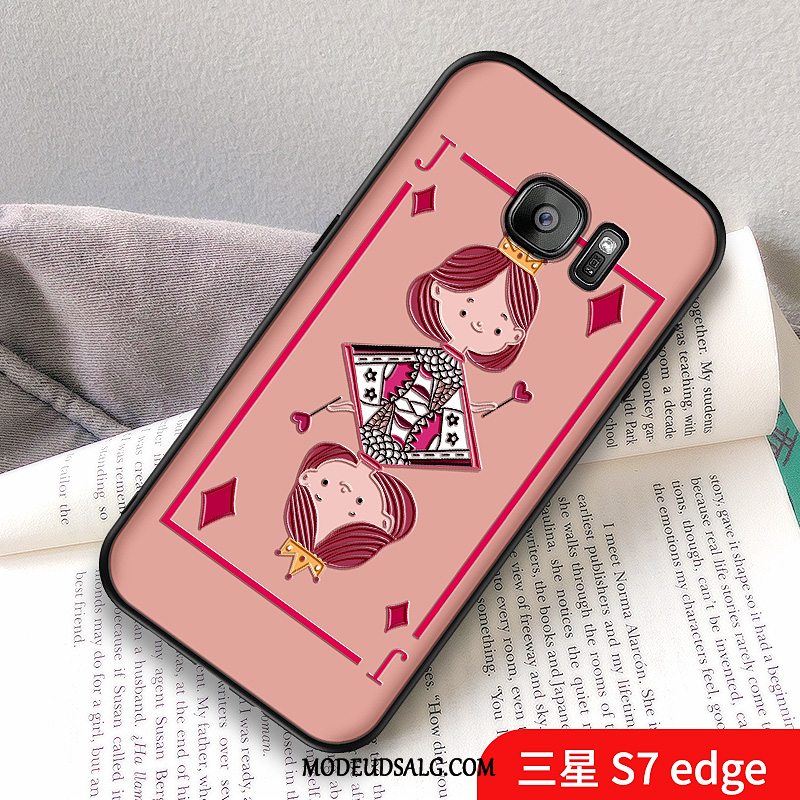 Samsung Galaxy S7 Edge Etui / Cover Beskyttelse Net Red Kreativ Lys Luksus