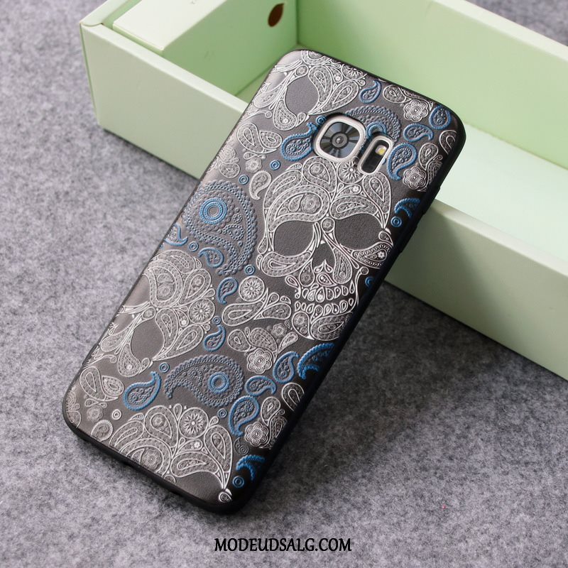 Samsung Galaxy S7 Edge Etui / Cover Nubuck Relief Alt Inklusive Ny Silikone