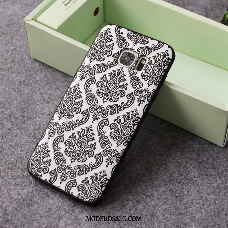 Samsung Galaxy S7 Edge Etui / Cover Nubuck Relief Alt Inklusive Ny Silikone