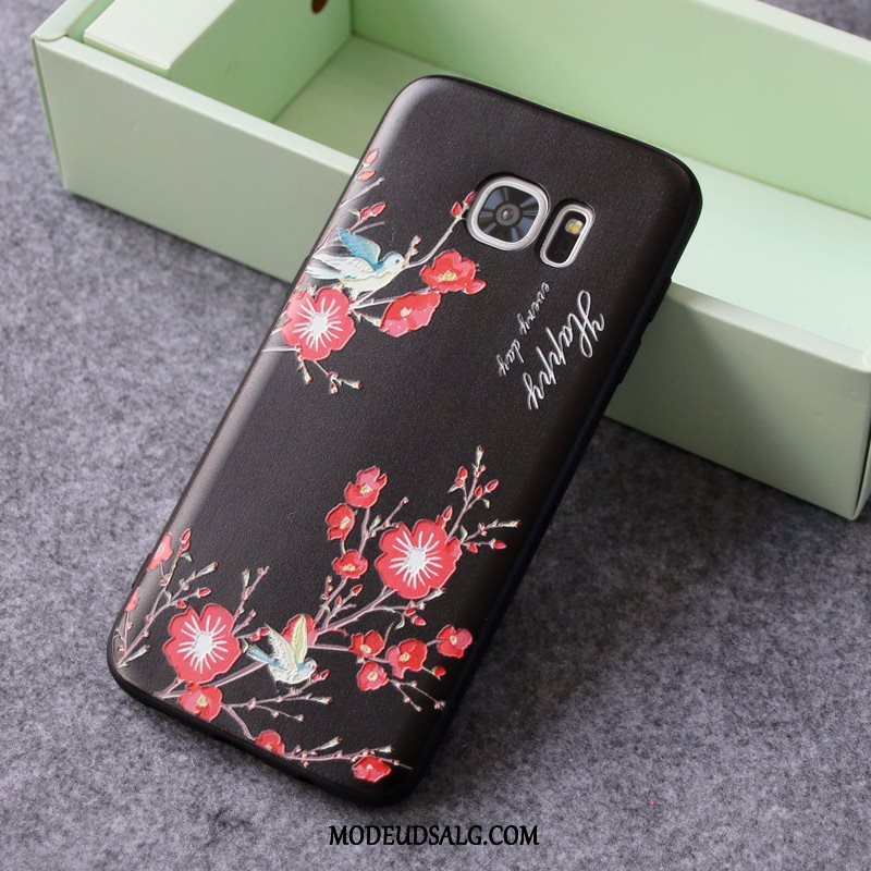 Samsung Galaxy S7 Edge Etui / Cover Nubuck Relief Alt Inklusive Ny Silikone