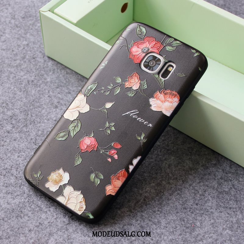 Samsung Galaxy S7 Edge Etui / Cover Nubuck Relief Alt Inklusive Ny Silikone