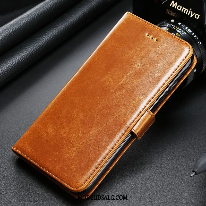 Samsung Galaxy S7 Edge Etui Rød Silikone Ægte Læder Cover Folio