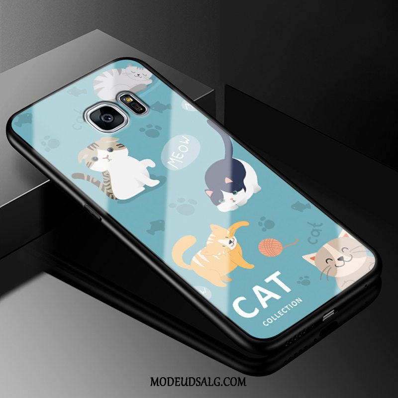 Samsung Galaxy S7 Etui Cartoon Smuk Grøn Glas Alt Inklusive