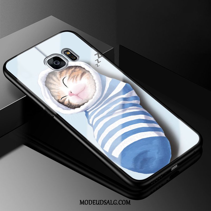 Samsung Galaxy S7 Etui Cartoon Smuk Grøn Glas Alt Inklusive