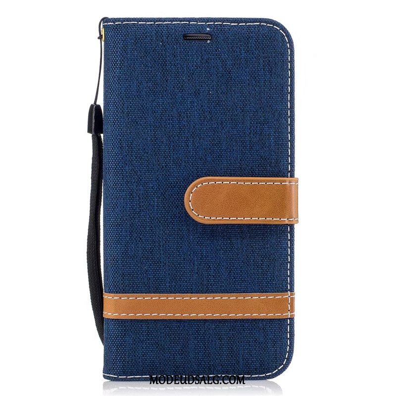 Samsung Galaxy S7 Etui / Cover Beskyttelse Lædertaske Clamshell Denim Lilla