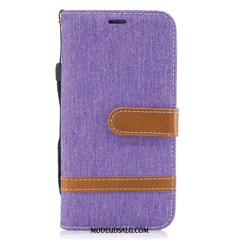 Samsung Galaxy S7 Etui / Cover Beskyttelse Lædertaske Clamshell Denim Lilla