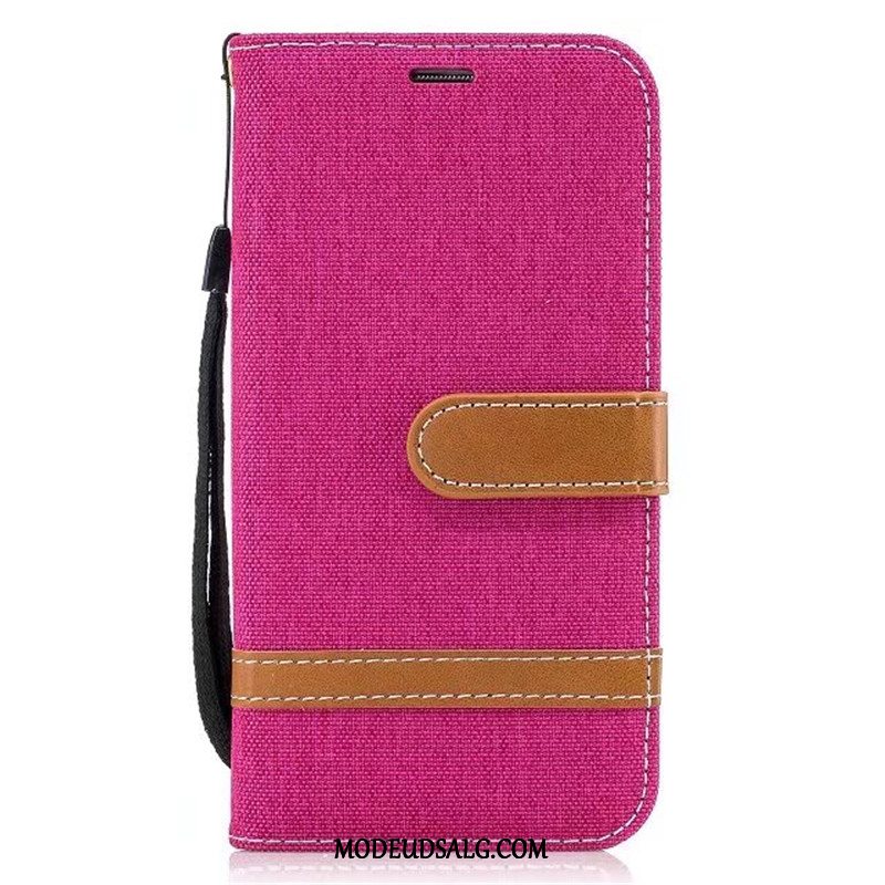 Samsung Galaxy S7 Etui / Cover Beskyttelse Lædertaske Clamshell Denim Lilla